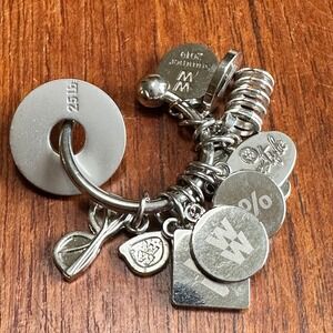 Weight Watchers WW Silver Tone Milestone Charm Ring 25lb Sunglasses Fitness